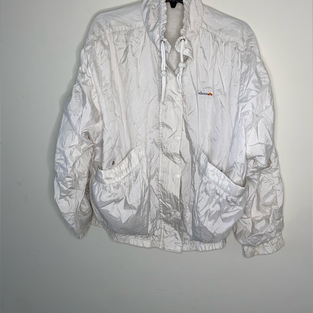 Vintage white jacket size large windbreaker